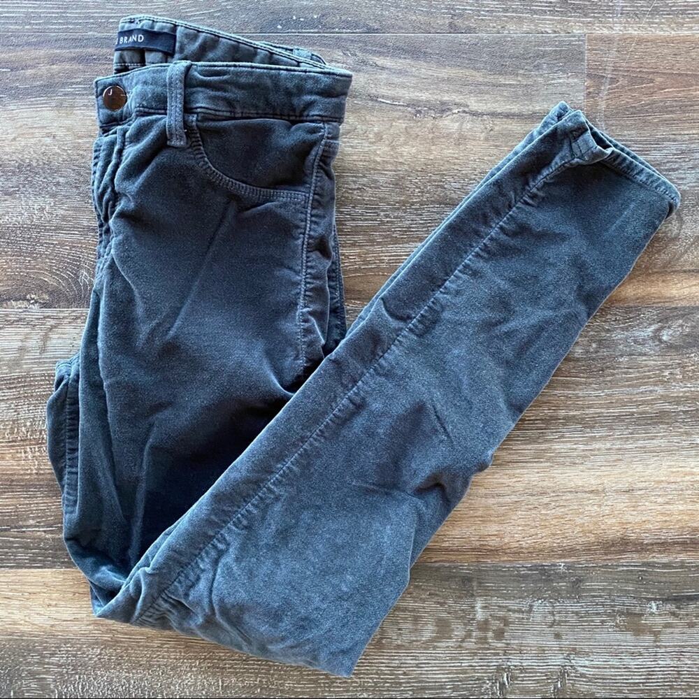 J Brand Velvet Mid-Rise Super Skinny Pant Size 27